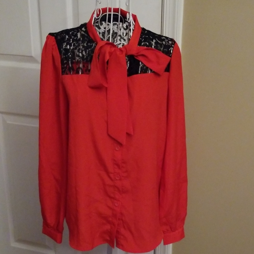 Beautiful red and black shirt